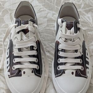 Burberry White and Black Women's Sneakers